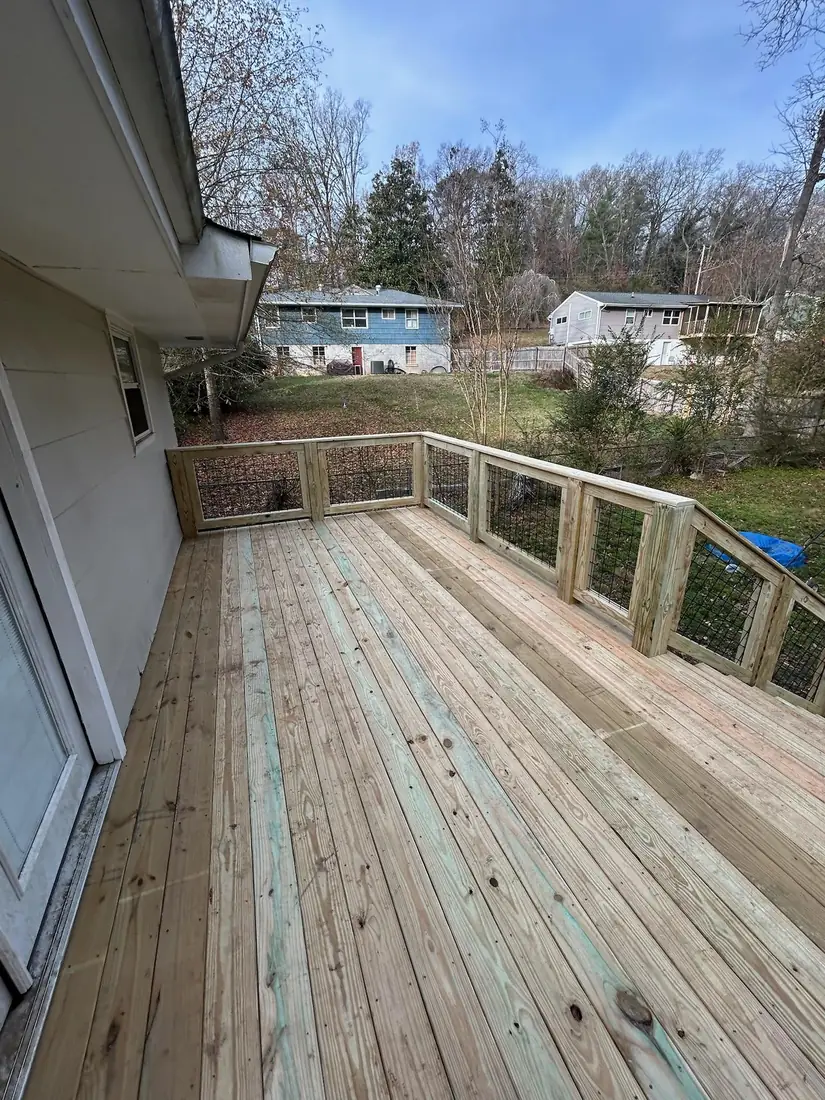 Same deck overlooking the yard